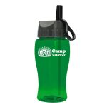 Garyline® Poly+ Jr. Bottle with Ring-Straw Lid - 18 oz.-4