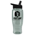 Garyline® Poly+ Recycled Bottle with Flip-Straw Lid - 27 oz.-1
