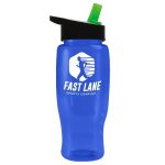 Garyline® Poly+ Recycled Bottle with Flip-Straw Lid - 27 oz.-3