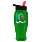 Garyline® Poly+ Recycled Bottle with Flip-Straw Lid - 27 oz.-4