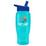 Garyline® Poly+ Recycled Bottle with Flip-Straw Lid - 27 oz.-8