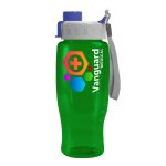 Garyline® Poly+ Recycled Bottle with Quick-Snap Lid - 27 oz.-4