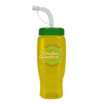Garyline® Poly+ Recycled Bottle with Straw Lid - 27 oz.-10