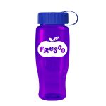 Garyline® Poly+ Recycled Bottle with Tethered Lid - 27 oz.-9