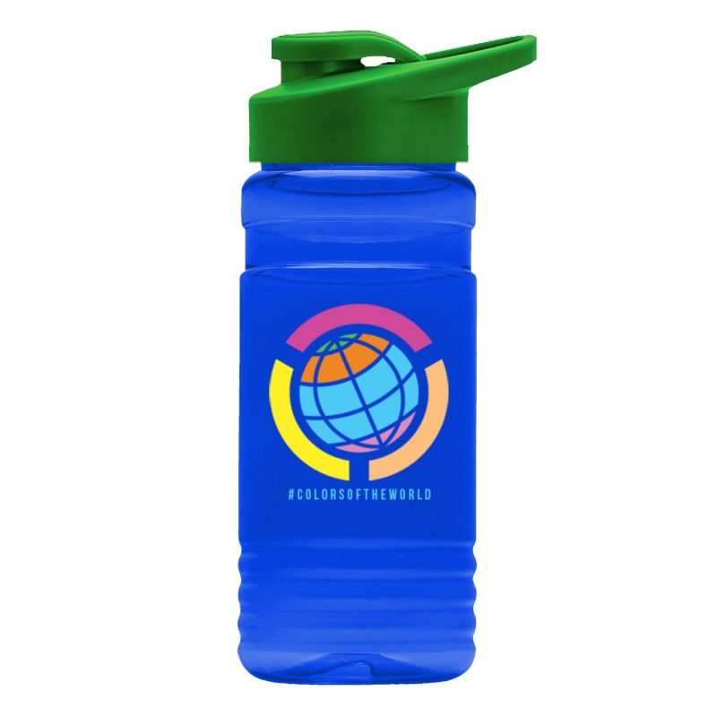 Garyline® RPET Bottle with Drink-Thru Lid - 20 oz.-5