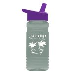 Garyline® RPET Bottle with Flip-Straw Lid - 20 oz.-2
