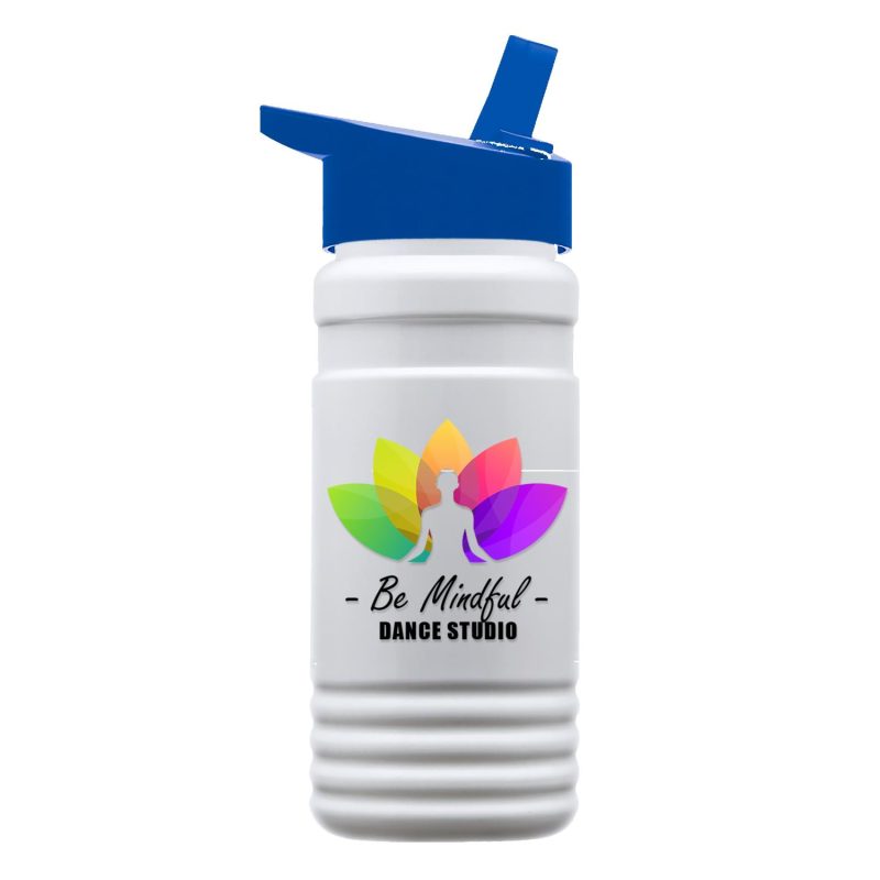 Garyline® RPET Bottle with Flip-Straw Lid - 20 oz.-10