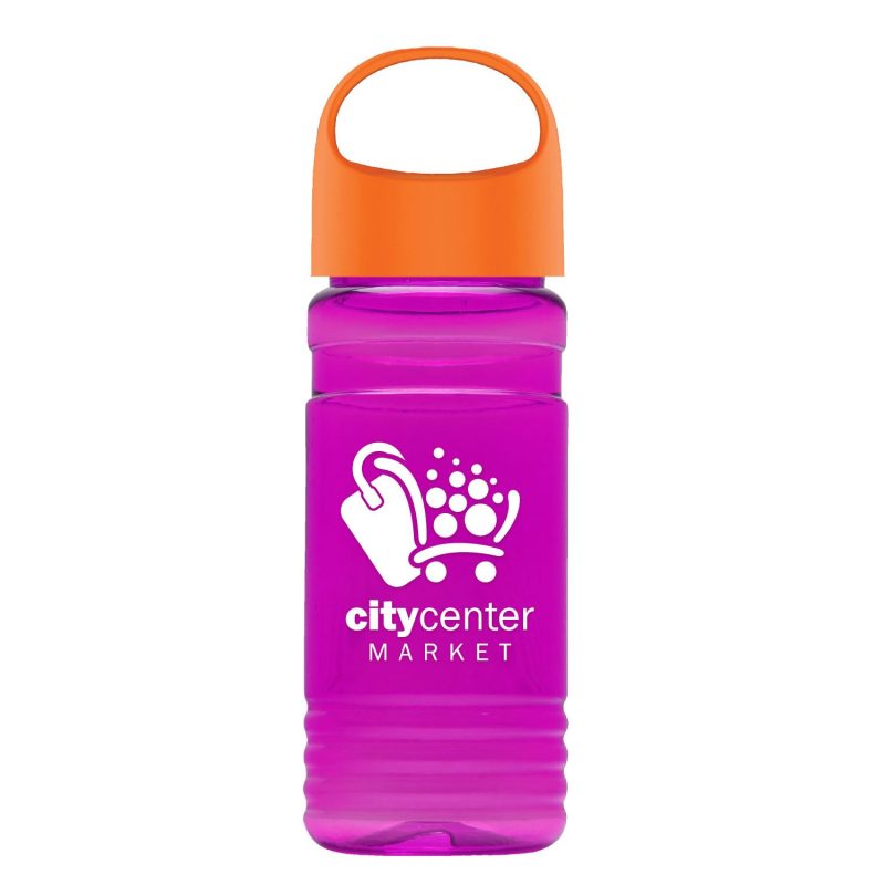 Garyline® RPET Bottle with Oval Crest Lid - 20 oz.-6