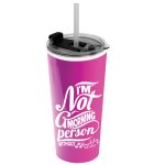 Garyline® Roadmaster Travel Tumbler with 2-in-1 Lid with Straw - 18 oz.-2