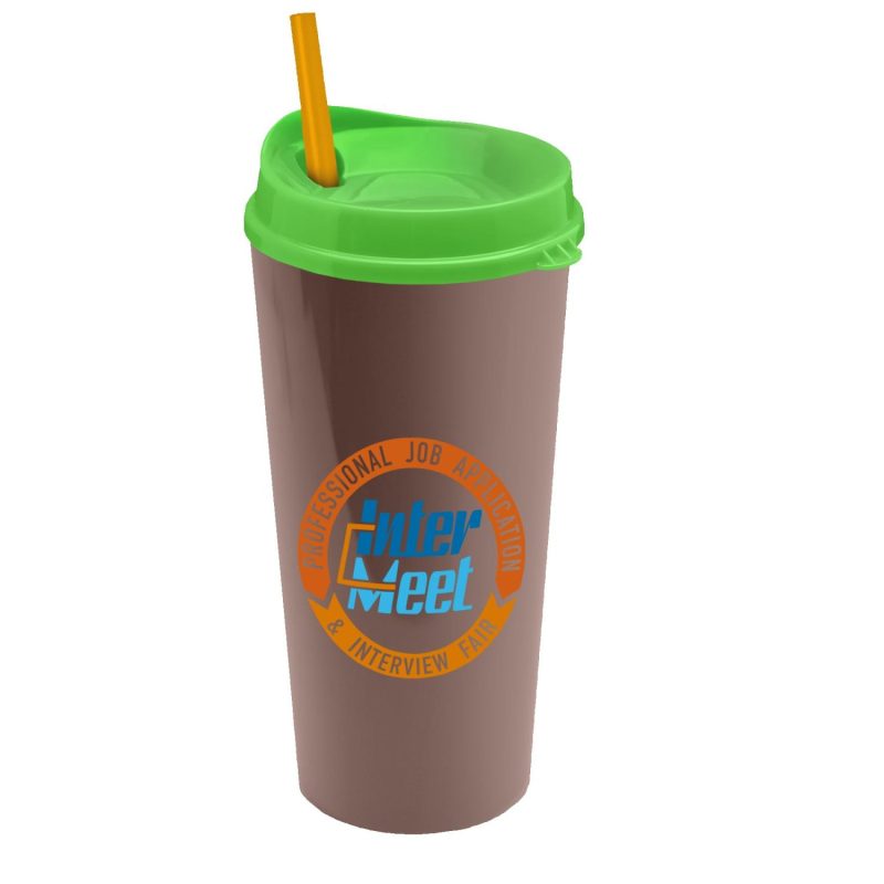 Garyline® Roadmaster Travel Tumbler with Sip Lid and Straw - 20 oz.-5