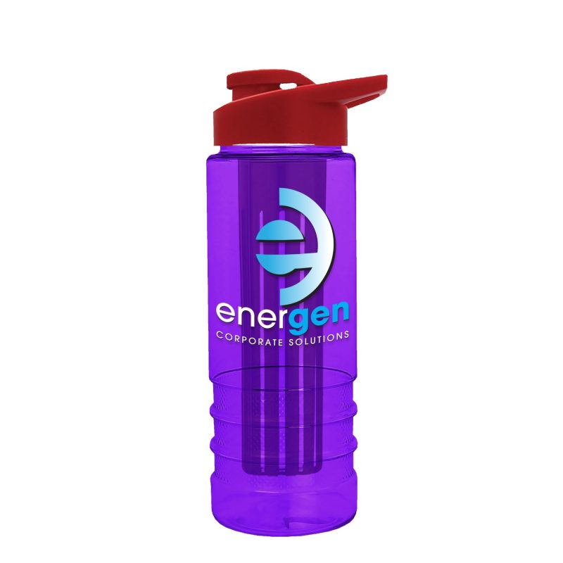 Garyline® Salute Bottle with Drink-Thru Lid and Infuser - 24 oz.-9