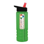 Garyline® Salute Bottle with Flip-Straw Lid - 24 oz.-7