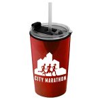 Garyline® Sentinel Metallic Acrylic Tumbler with 2-in-1 Lid with Straw - 14 oz.-3