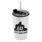 Garyline® Sentinel Metallic Acrylic Tumbler with 2-in-1 Lid with Straw - 14 oz.-5