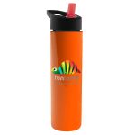 Garyline® Slim Double-Wall Insulated Bottle with Flip-Straw Lid - 16 oz.-7