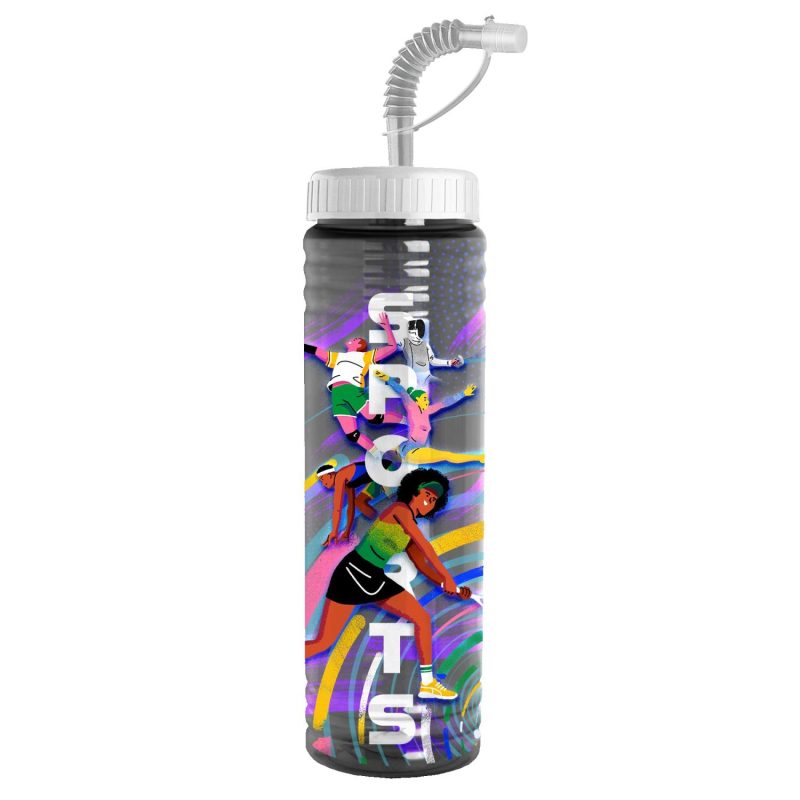 Garyline® Slim Fit Bottle with Straw Lid - 24 oz.-3