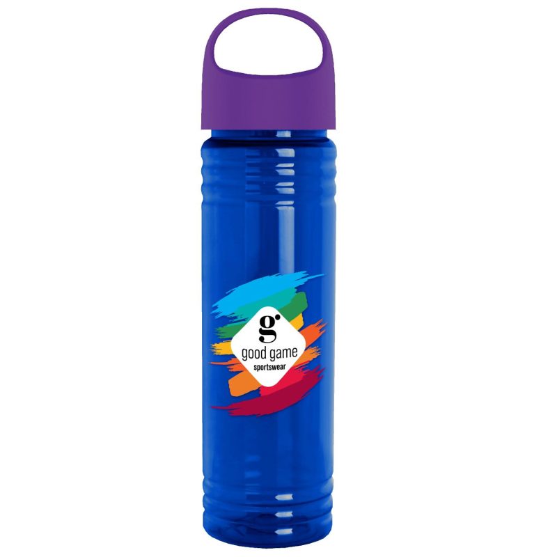 Garyline® Slim Fit RPET Bottle with Oval Crest Lid - 24 oz.-6