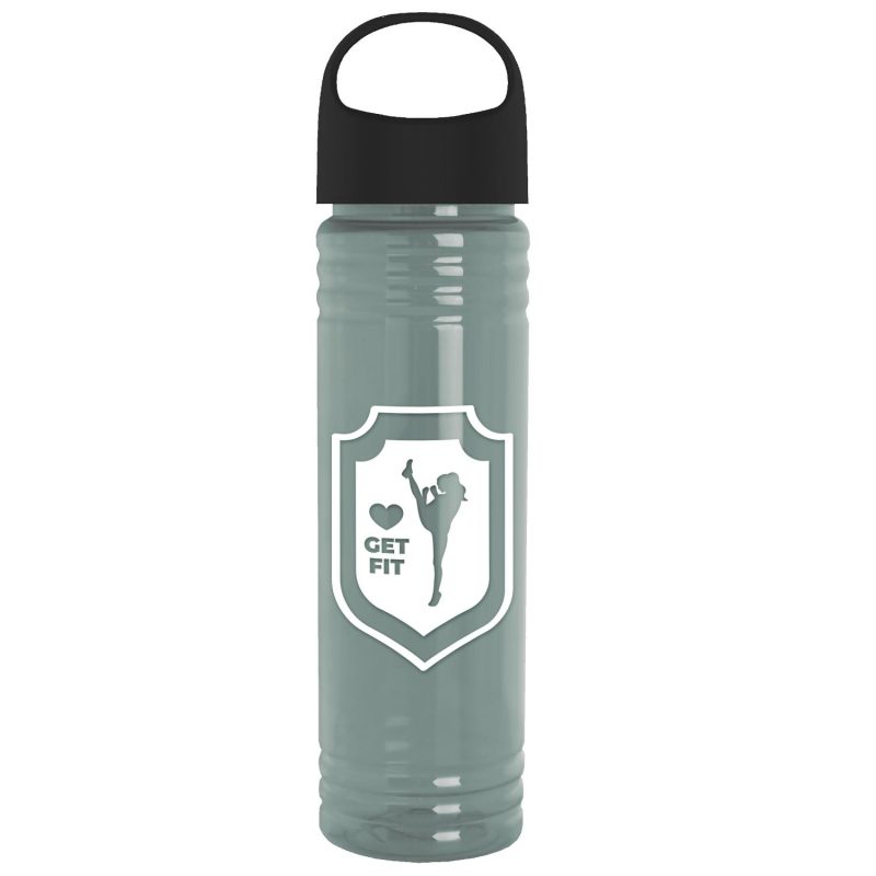Garyline® Slim Fit RPET Bottle with Oval Crest Lid - 24 oz.-1