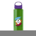 Garyline® Slim Fit RPET Bottle with Oval Crest Lid - 32 oz.-4