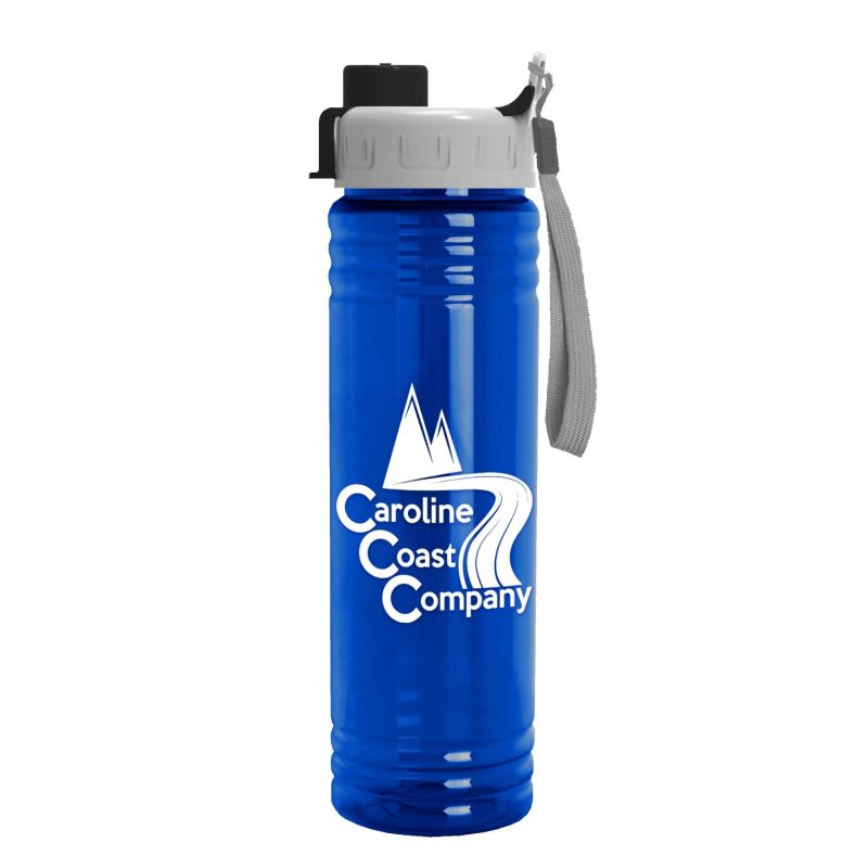 Garyline® Slim Fit RPET Bottle with Quick-Snap Lid - 24 oz.-3