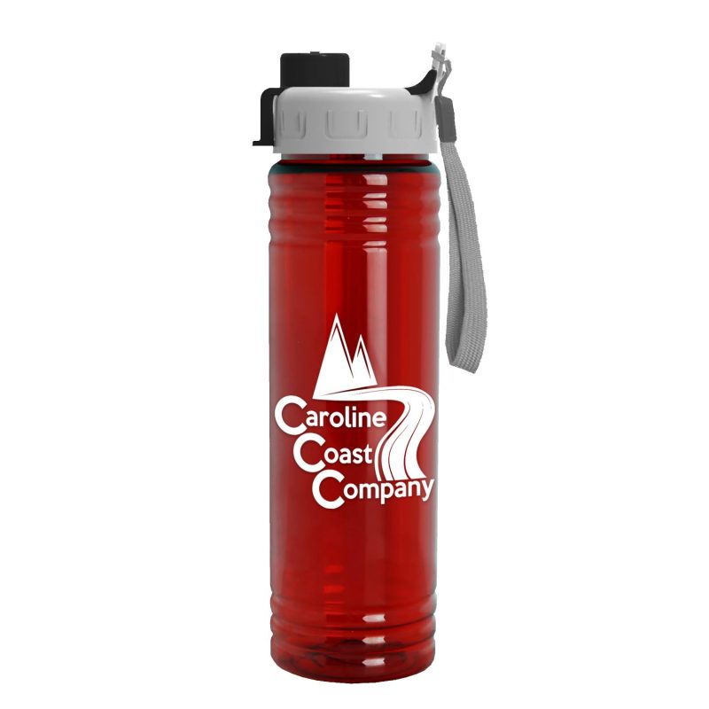 Garyline® Slim Fit RPET Bottle with Quick-Snap Lid - 24 oz.-5