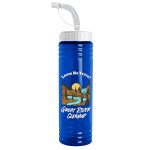 Garyline® Slim Fit RPET Bottle with Straw Lid - 24 oz.-6