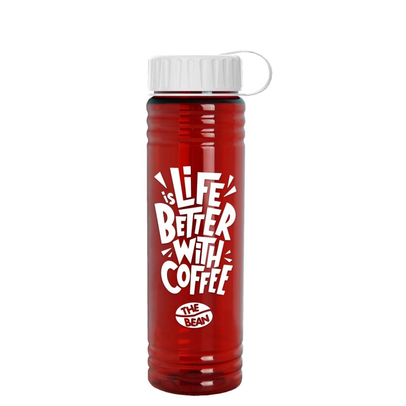 Garyline® Slim Fit RPET Bottle with Tethered Lid - 24 oz.-5