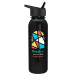Garyline® Terrain Metallike Bottle with Flip-Straw Lid - 24 oz.-2