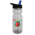 Garyline® Trainer Clear Bottle with Flip-Straw Lid - 24 oz.-2