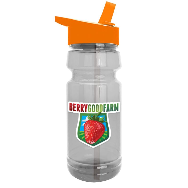 Garyline® Trainer Clear Bottle with Flip-Straw Lid - 24 oz.-6