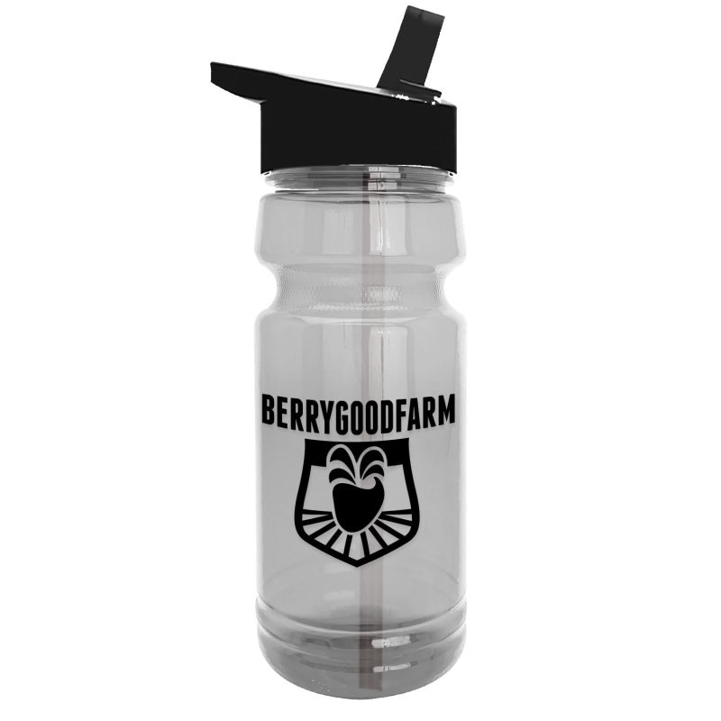 Garyline®-Trainer-Clear-Bottle-with-Flip-Straw-Lid-24-oz-TB124H Garyline® Trainer Clear Bottle with Flip-Straw Lid - 24 oz.-1