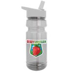 Garyline® Trainer Clear Bottle with Flip-Straw Lid - 24 oz.-10