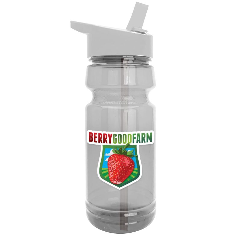 Garyline® Trainer Clear Bottle with Flip-Straw Lid - 24 oz.-10