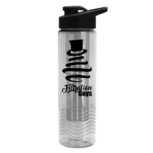 Garyline® Wave Tritan® Bottle with Drink-Thru Lid and Infuser - 24 oz.-1