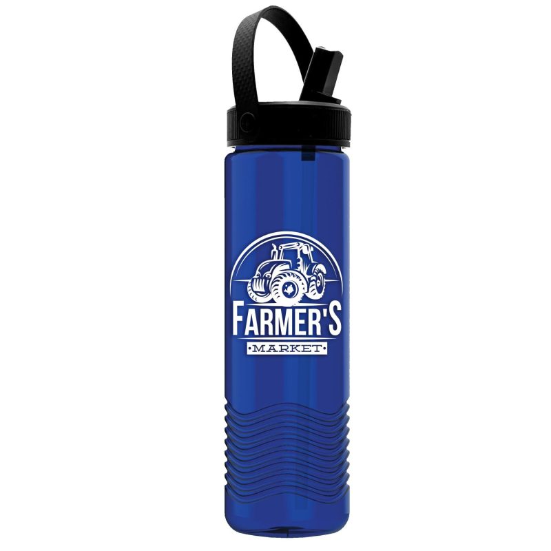 Garyline® Wave Tritan® Bottle with Flip-Straw