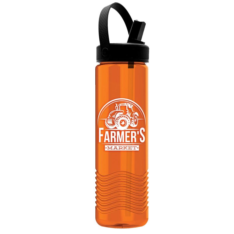 Garyline® Wave Tritan® Bottle with Flip-Straw