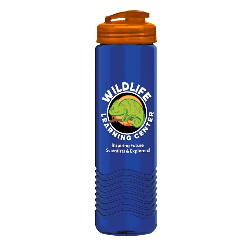 Garyline® Wave Tritan® Bottle with Flip-Top Lid - 24 oz.-6