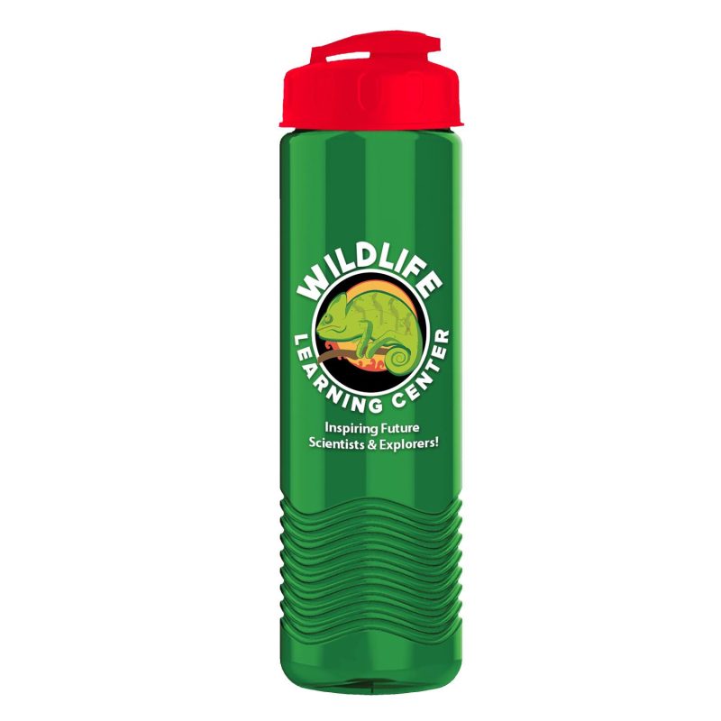 Garyline® Wave Tritan® Bottle with Flip-Top Lid - 24 oz.-7