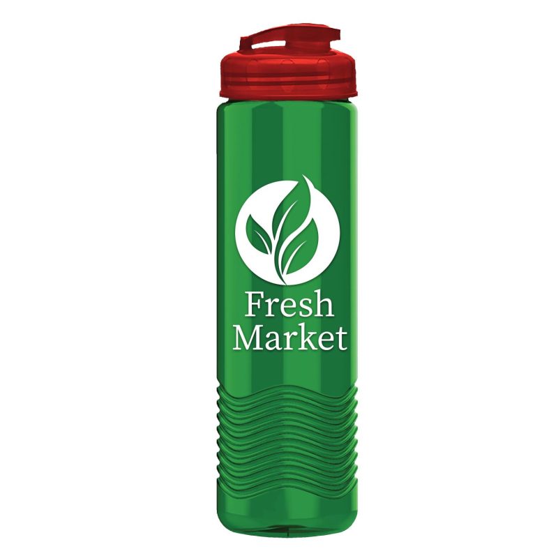Garyline® Wave Tritan® Bottle with Flip-Top Lid - 24 oz.-8