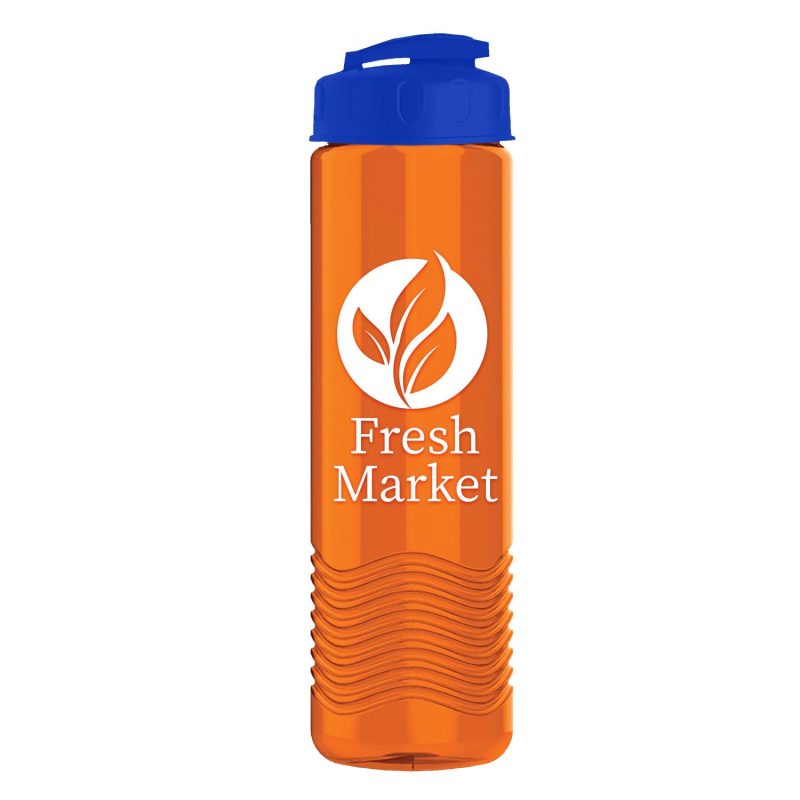 Garyline® Wave Tritan® Bottle with Flip-Top Lid - 24 oz.-9