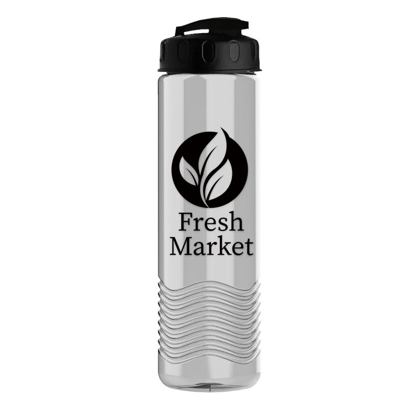 Garyline® Wave Tritan® Bottle with Flip-Top Lid - 24 oz.-1