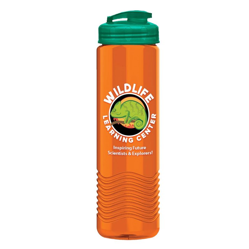 Garyline® Wave Tritan® Bottle with Flip-Top Lid - 24 oz.-10