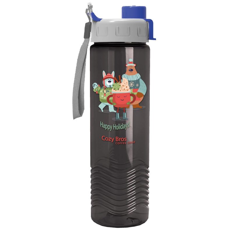 Garyline® Wave Tritan® Bottle with Quick-Snap Lid - 24 oz.-2