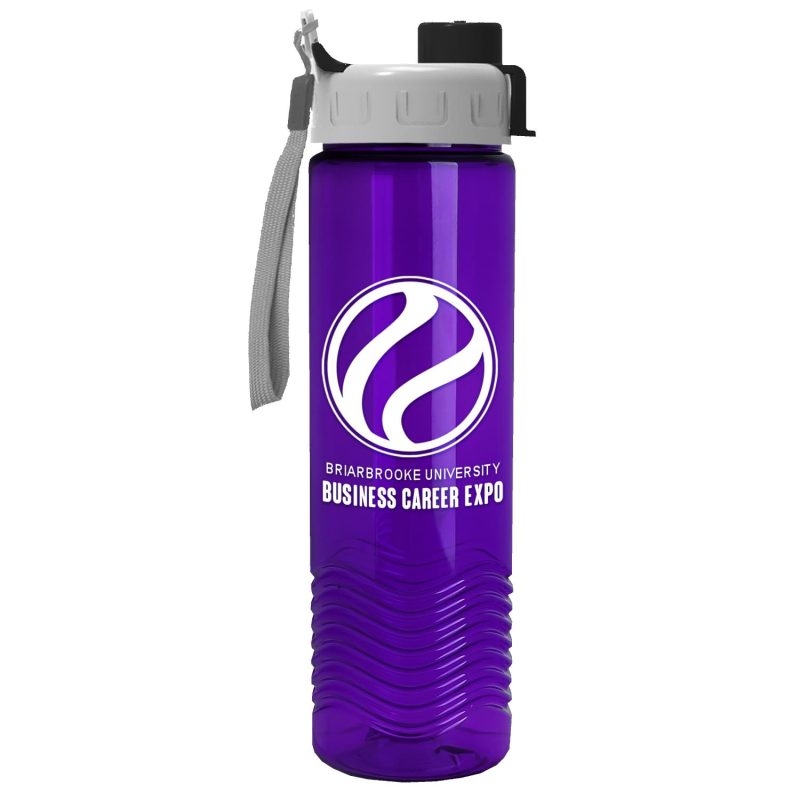Garyline® Wave Tritan® Bottle with Quick-Snap Lid - 24 oz.-7