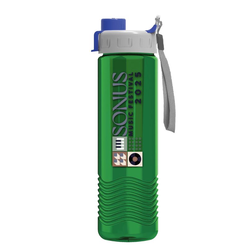 Garyline® Wave Tritan® Bottle with Quick-Snap Lid and Infuser - 24 oz.-4