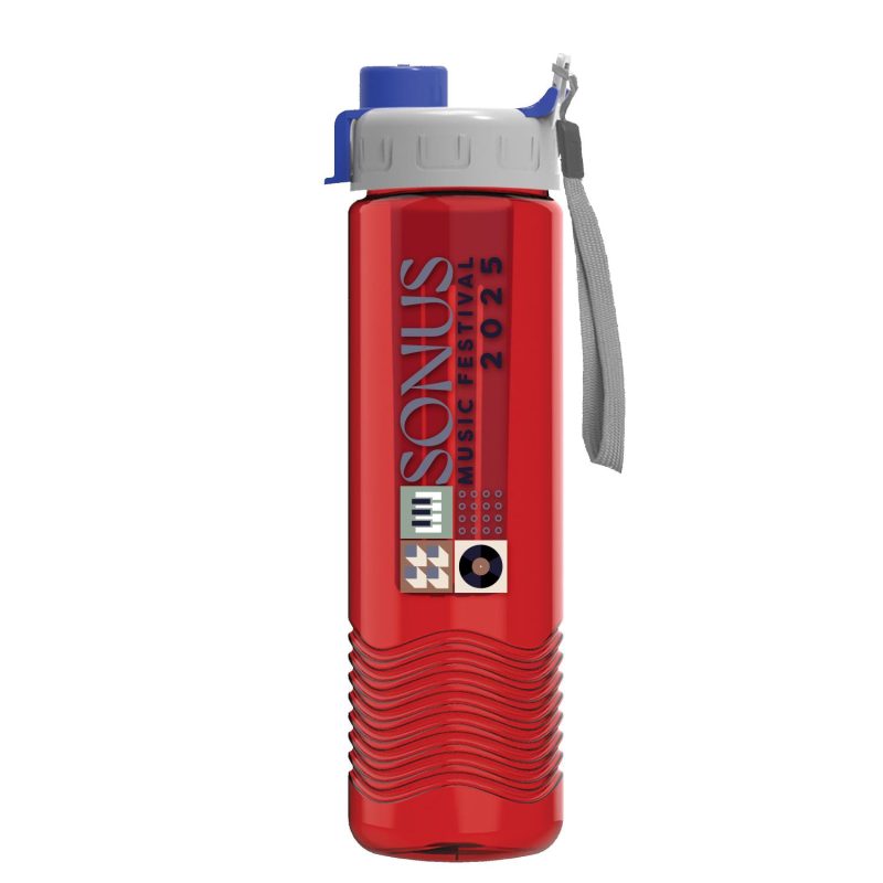 Garyline® Wave Tritan® Bottle with Quick-Snap Lid and Infuser - 24 oz.-6