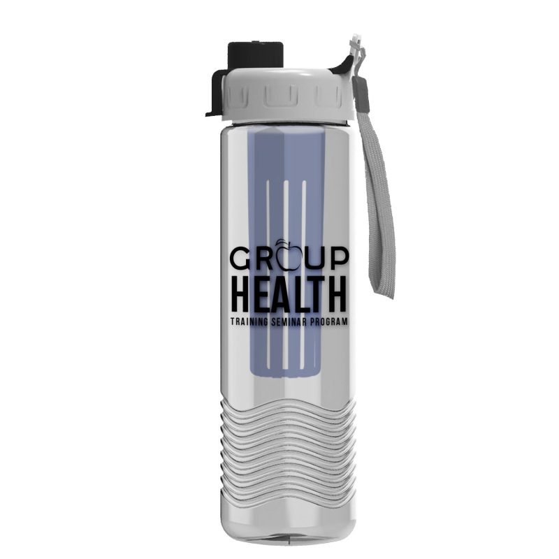 Garyline®-Wave-Tritan®-Bottle-with-Quick-Snap-Lid-and-Infuser-24-oz-TRB24QI Garyline® Wave Tritan® Bottle with Quick-Snap Lid and Infuser - 24 oz.-1