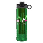 Garyline® Wave Tritan® Bottle with Two-Tone Drink-Thru Lid with Silicone Loop and Infuser - 24 oz.-4