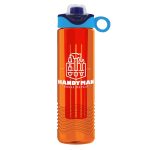 Garyline® Wave Tritan® Bottle with Two-Tone Drink-Thru Lid with Silicone Loop and Infuser - 24 oz.-5