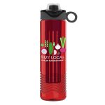 Garyline® Wave Tritan® Bottle with Two-Tone Drink-Thru Lid with Silicone Loop and Infuser - 24 oz.-6